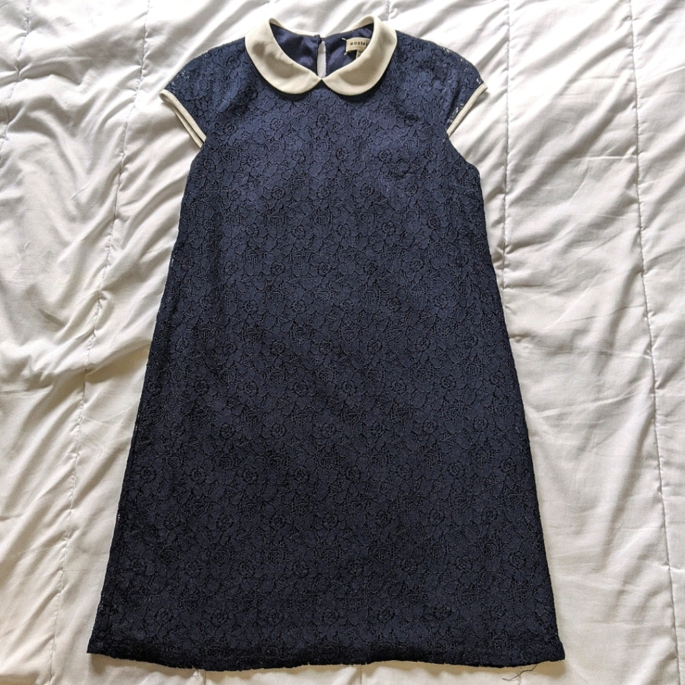 1960s Shift Dress With Peter Pan Collar